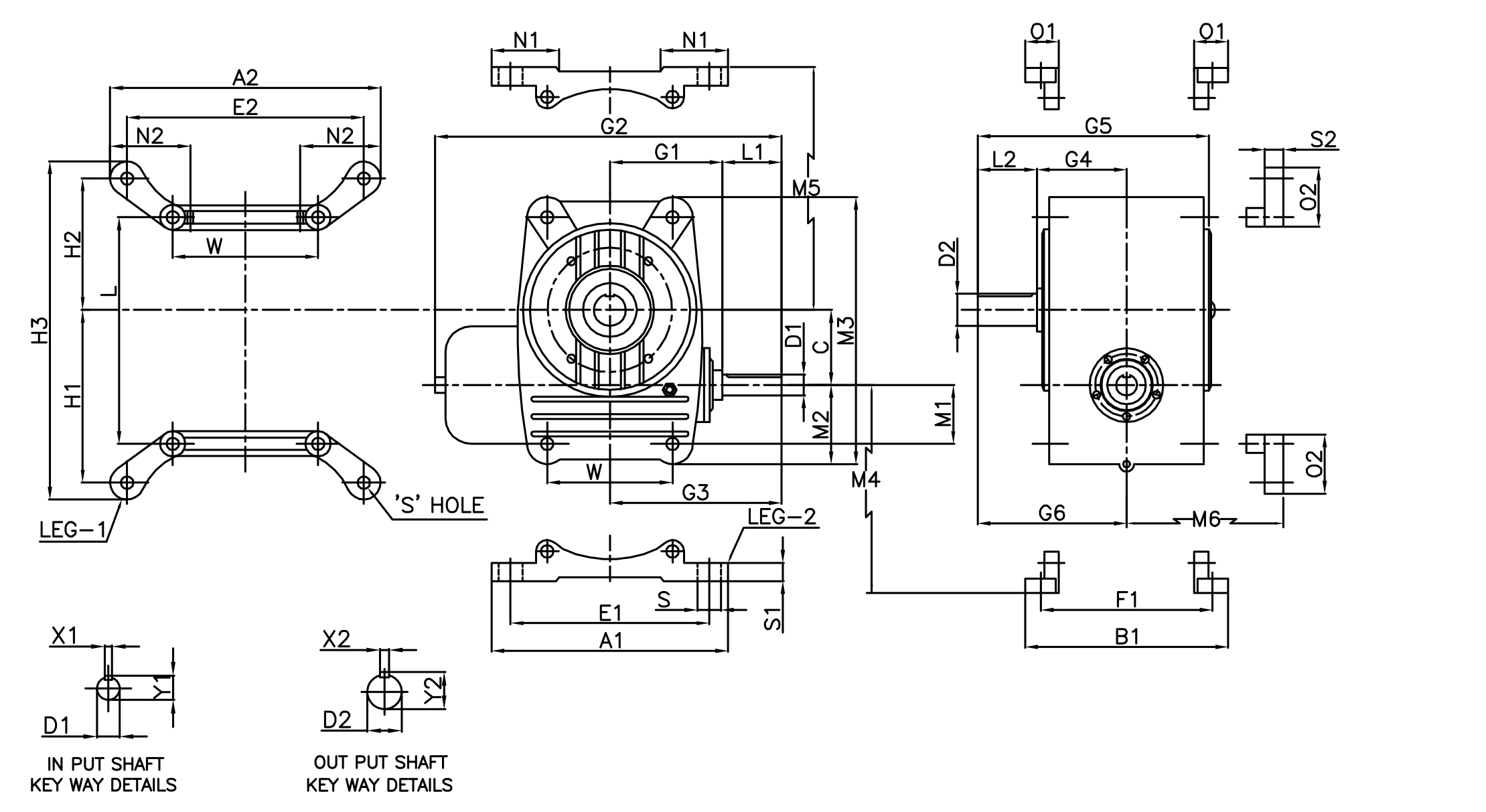 adaptable-type-worm-gear-unit