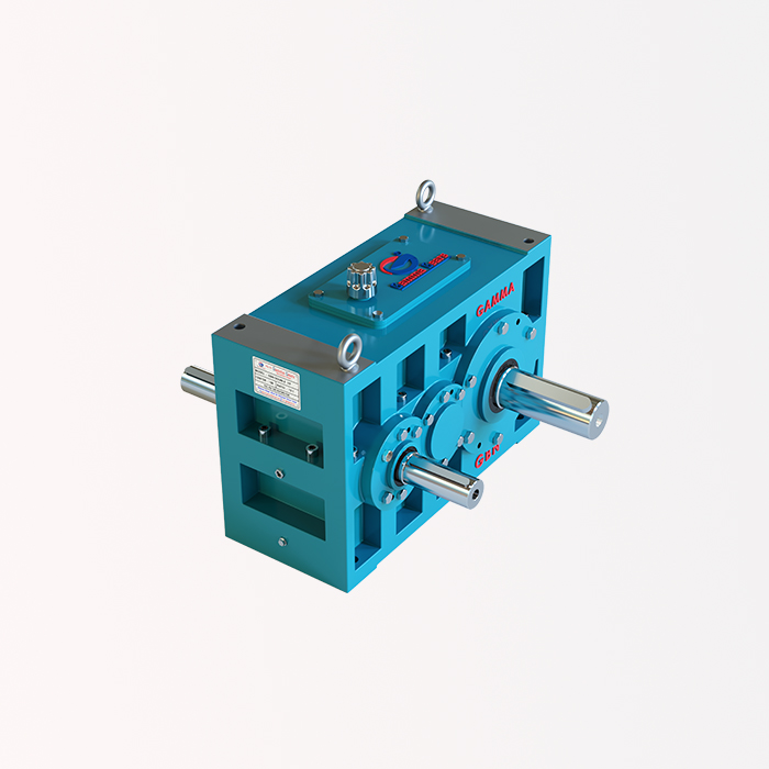 High Output Torque Wide Range Ratio Foot Mounting Horizontal Helical gearbox-3